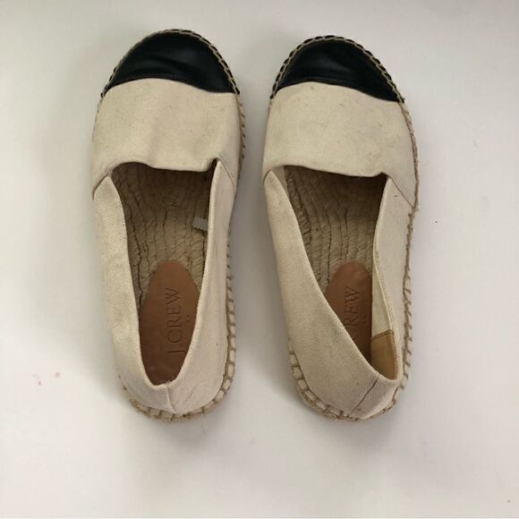 J Crew Canvas cap toe slip on espadrilles size 6.5 - Picture 5 of 8